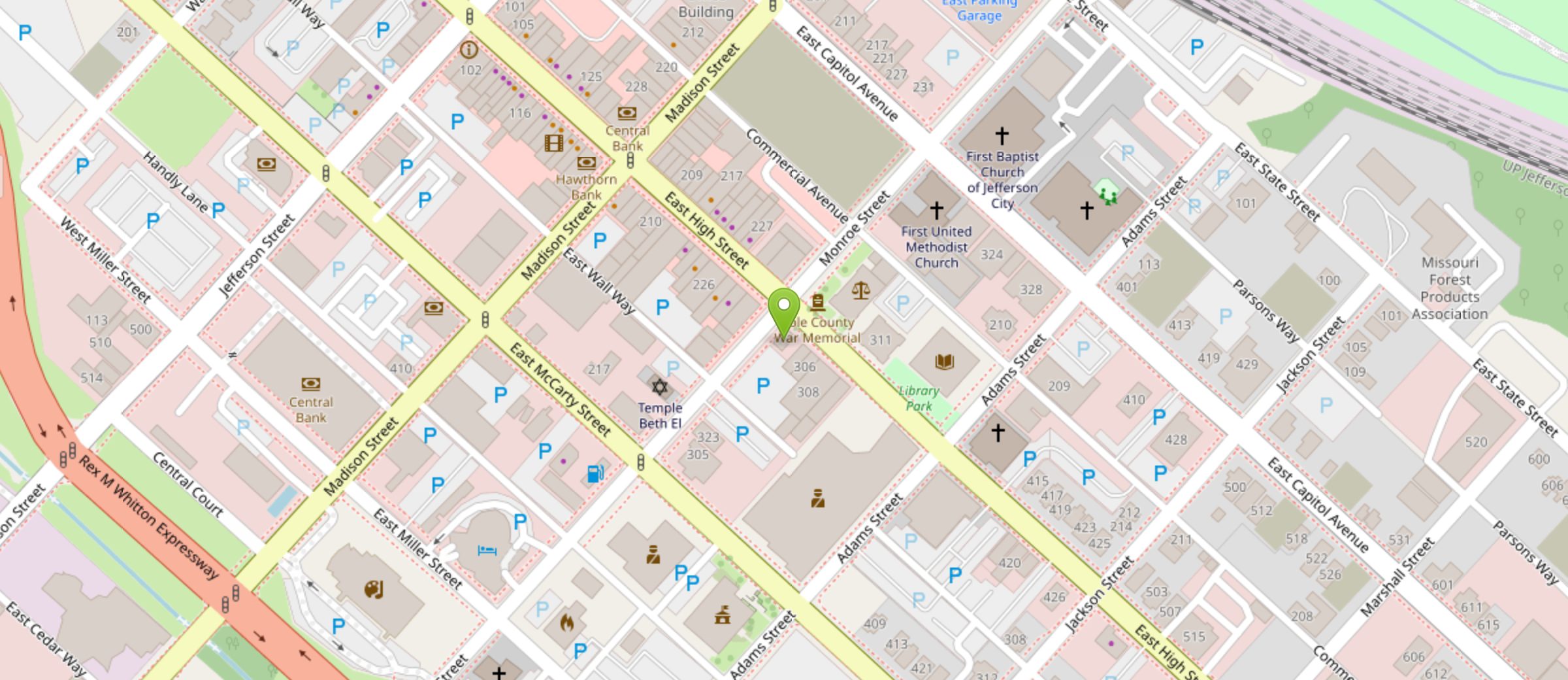 Map of 300 East High Street, Jefferson City, MO 65101 (opens in a new tab)